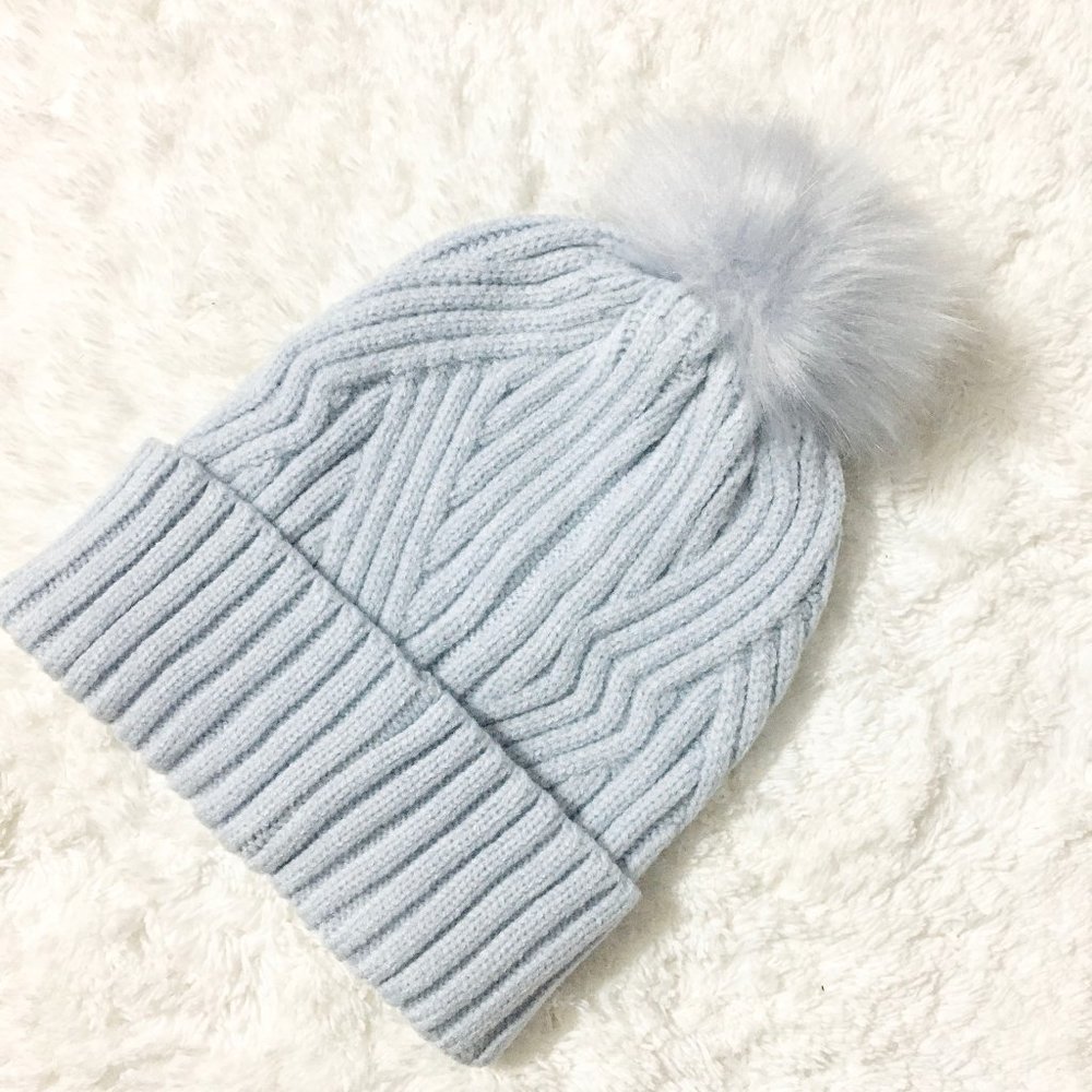NEW | Light BluePom Pom Beanie